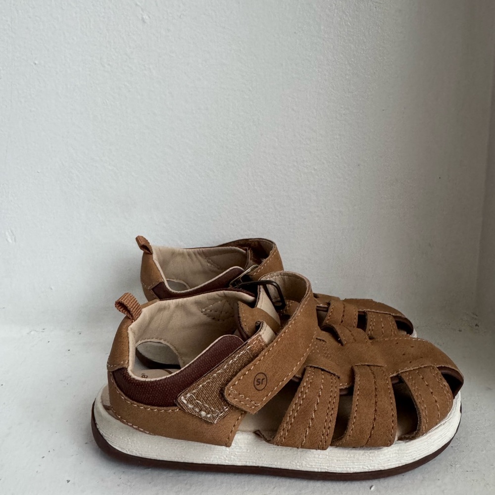 Stride Rite Tan Kids Sandals